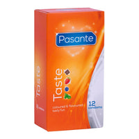 Pasante Taste - Saveurs et couleurs (12 préservatifs)