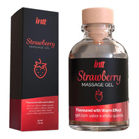 Gel de massage chauffant Intt Strawberry - Fraise - 30 ml
