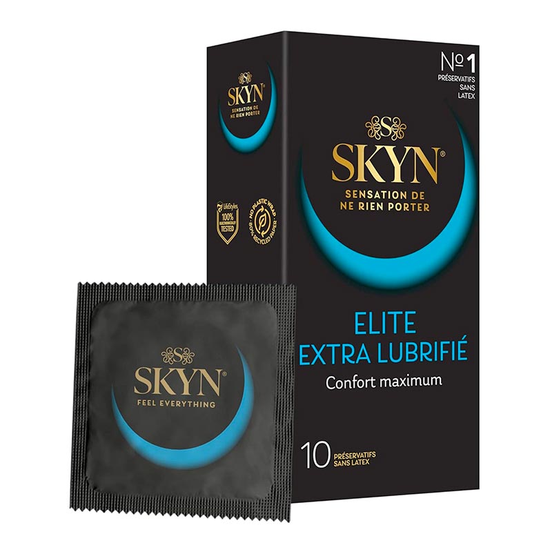 SKYN Elite Extra Lubrifié - sans latex (10 Préservatifs)