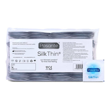 Pasante Silk Thin - Préservatif ultra-fin (144 Préservatifs)
