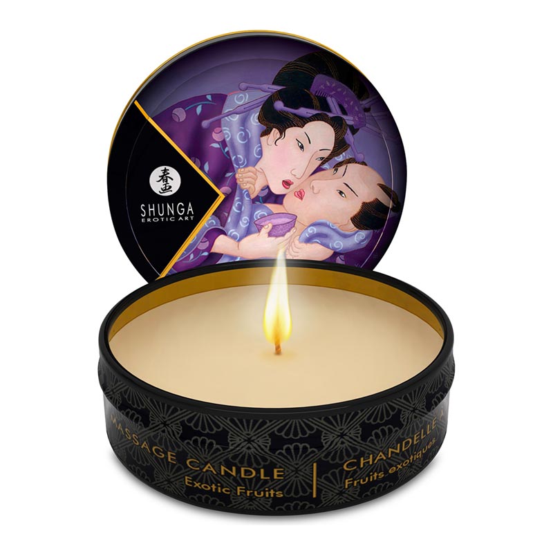 Bougie de massage Shunga Libido - Fruits exotiques - 30 ml