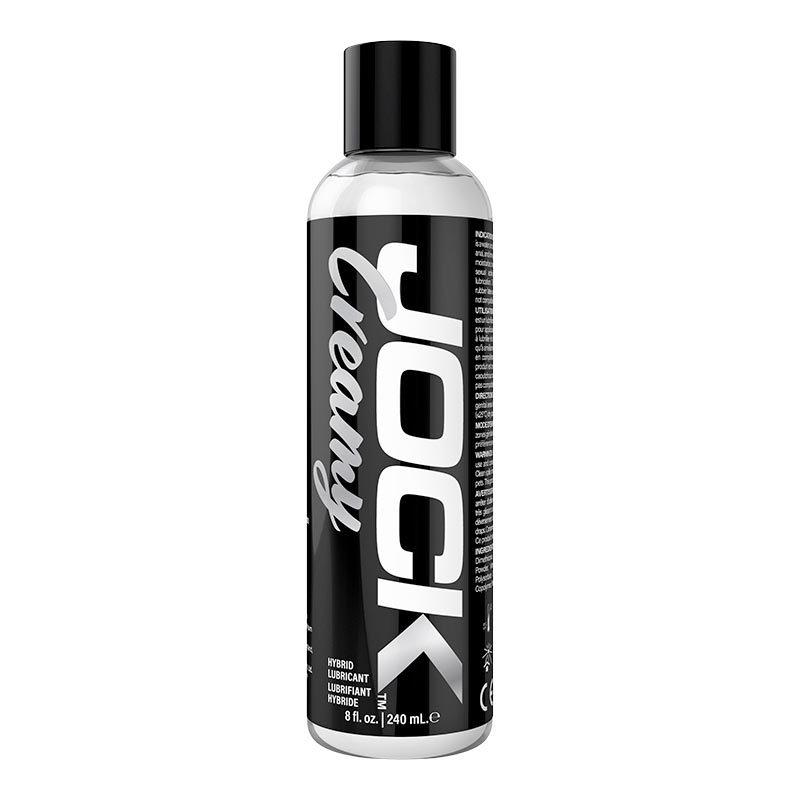 Lubrifiant hybride effet sperme Jock Creamy - 240 ml (à base d'eau et 