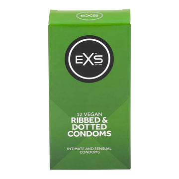 EXS Ribbed and Dotted - Préservatif texturé (12 Préservatifs)