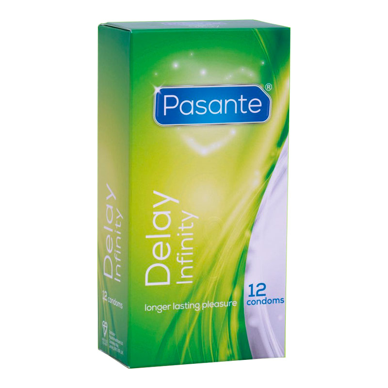 Pasante Delay Infinity - Préservatif retardant (12 Préservatifs)