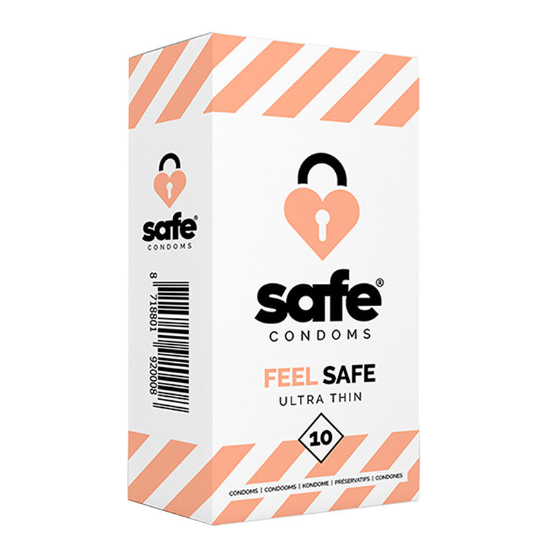 Safe Feel Safe Ultra Thin - Préservatif ultra-fin (10 Préservatifs)