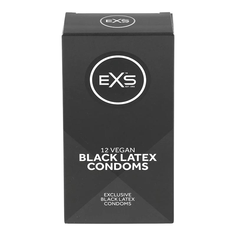 EXS Black Latex - Préservatif noir (12 Préservatifs)