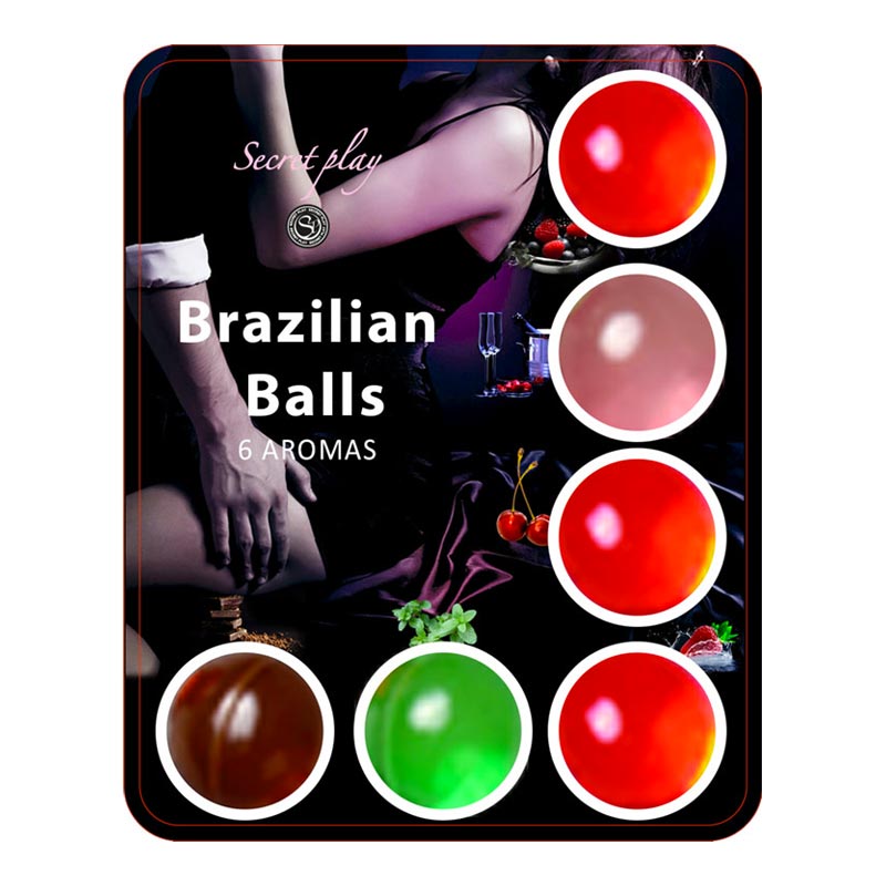 Boules brésiliennes lubrifiantes et parfumées Brazilian Balls - 6 pièc