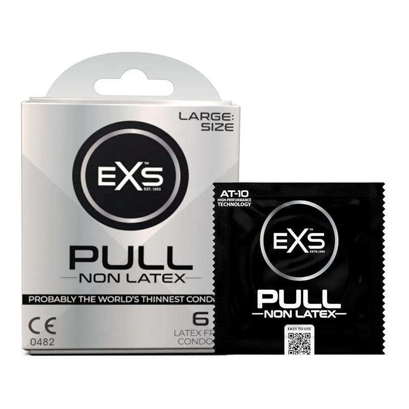 EXS Pull Large - Préservatif grande taille sans latex (6 Préservatifs)