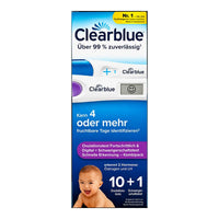 Test di ovulazione e gravidanza Clearblue Kombipack (10 + 1)