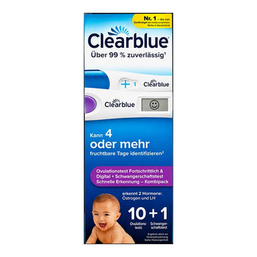 Test d'ovulation et de grossesse Clearblue Kombipack (10 + 1)