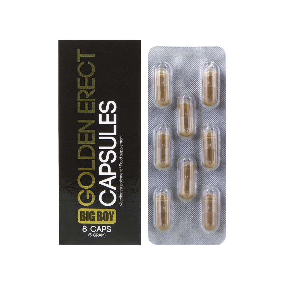 Gélules Stimulantes Golden Erect (8 pièces)