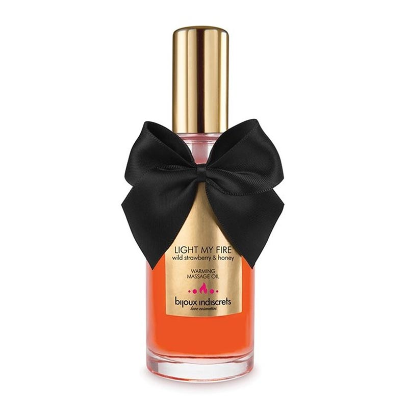 Huile de Massage Chauffante Fraise & Miel