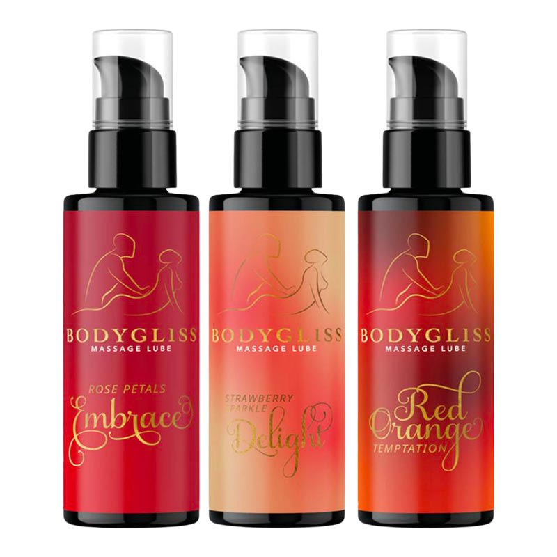 Trio d'Huiles de Massage & Lubrifiants Bodygliss