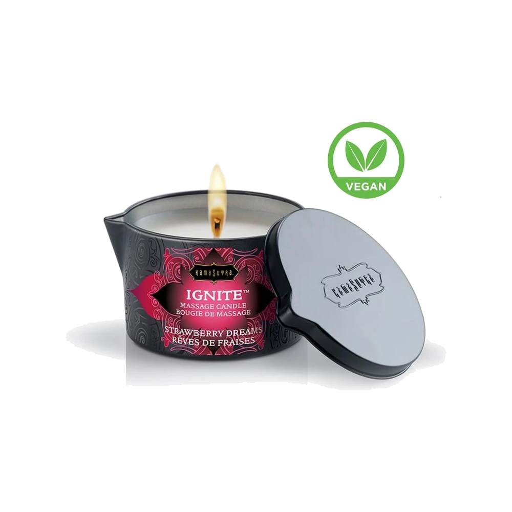 Bougie de Massage Kama Sutra Fraise