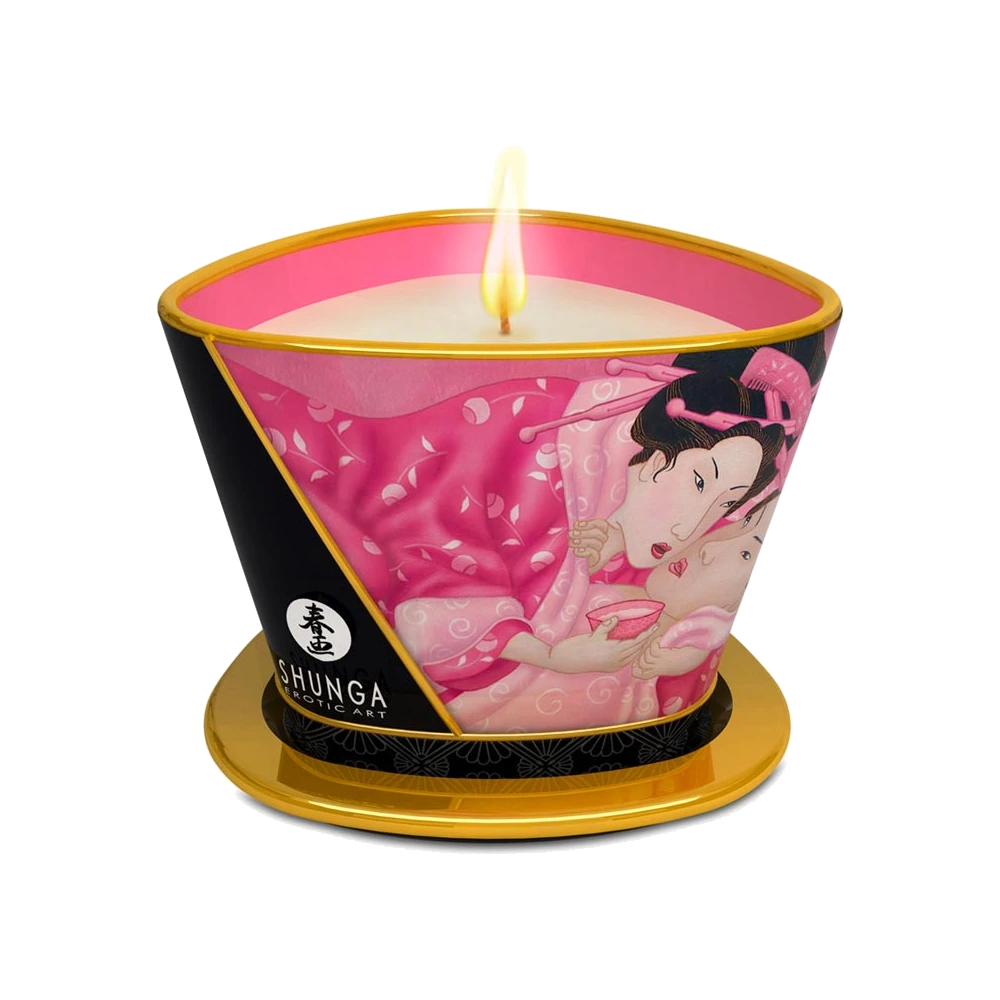 Bougie de Massage Aphrodisia à la Rose