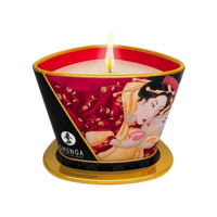 Shunga Massagekerze Erdbeere & Wein
