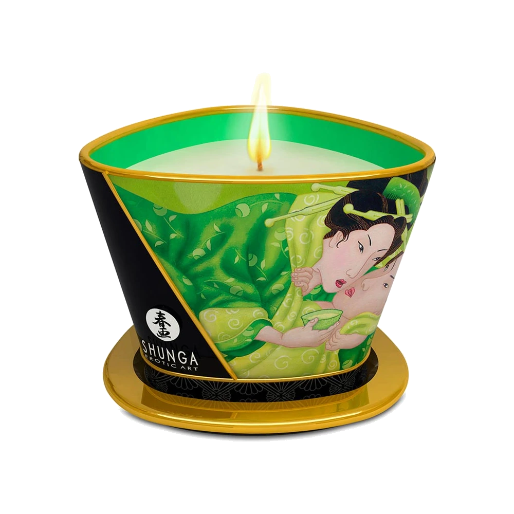 Bougie de Massage au Thé Vert