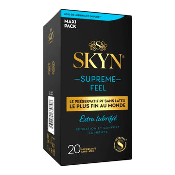 SKYN Supreme Feel - Extra-lubrifié - sans latex (20 Préservatifs)