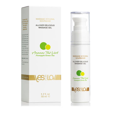 YESforLOV Massage Intégral Ananas Thé Vert - 50 ml (à base d'eau)