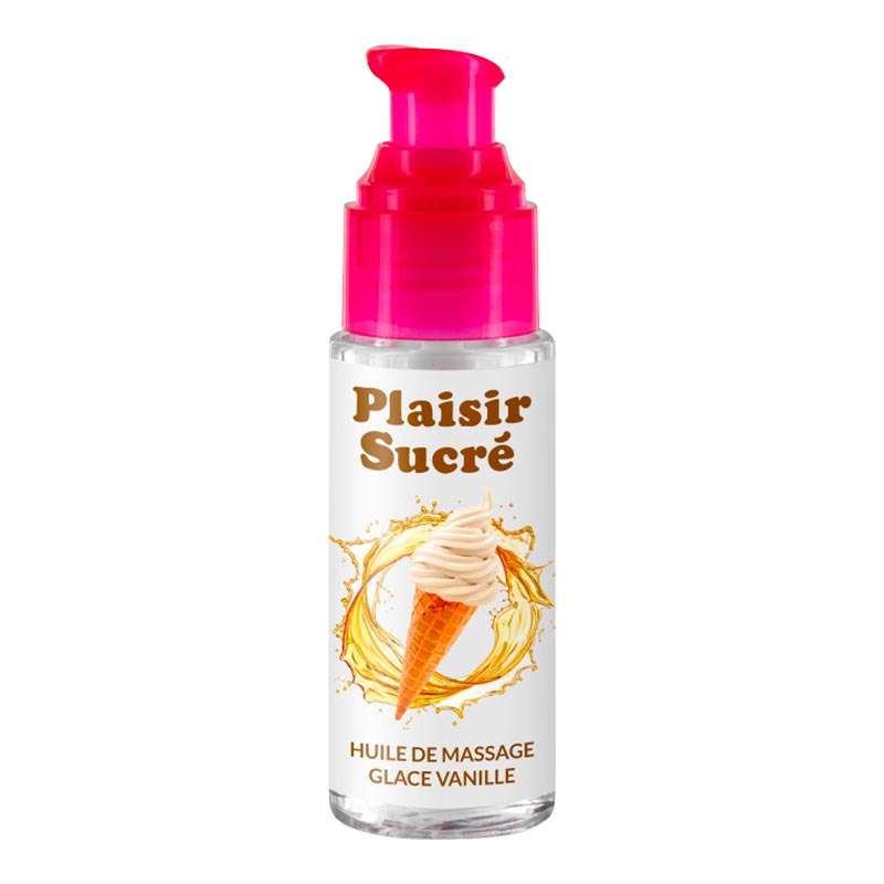 Huile de massage aromatisé Plaisir Sucré - Vanille