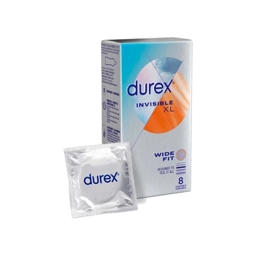 Préservatifs Fins et Larges Invisible XL (8 pcs)