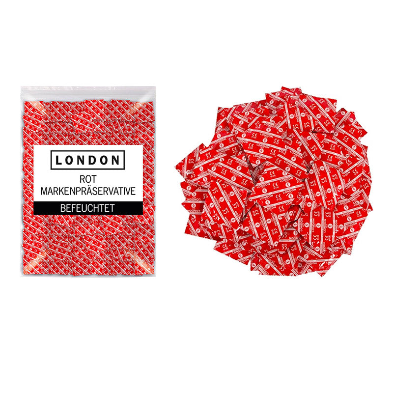 Durex London Erdbeerrot Kondome (100er-Pack)