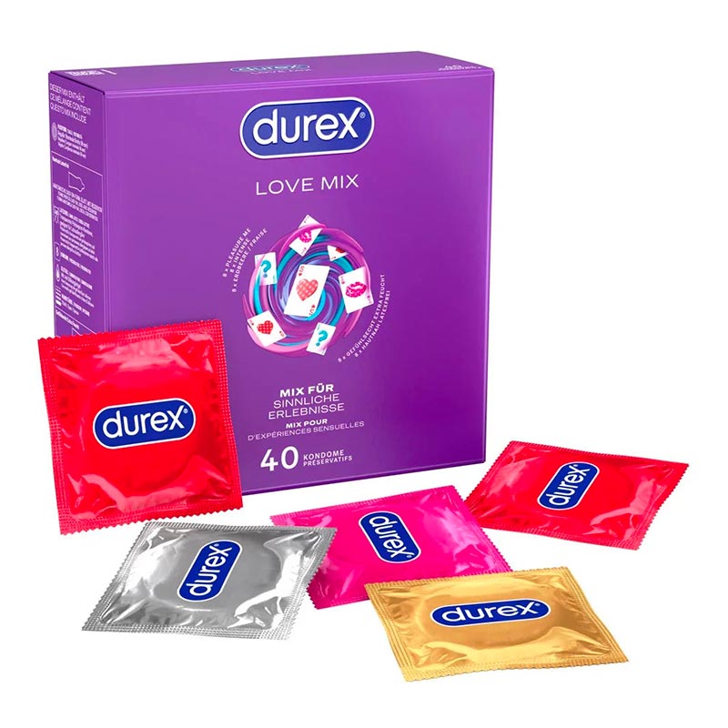 Assortiment de Préservatifs Durex Love Mix