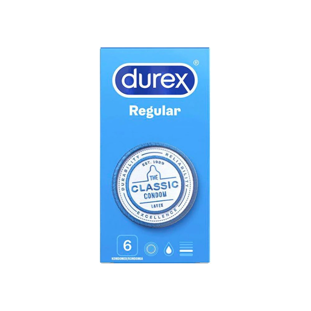 Préservatifs Regular classiques en pack de 6