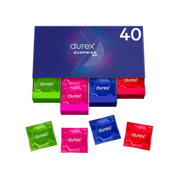 Pack assortiment 40 préservatifs Surprise Me