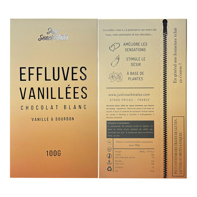 Chocolat aphrodisiaque Effluves Vanillées - Chocolat blanc