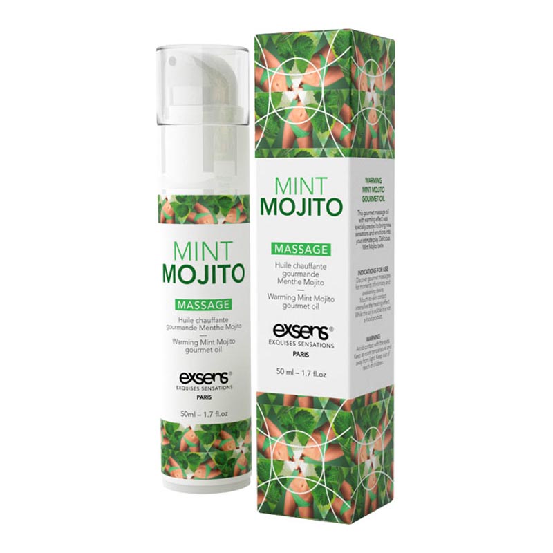 Huile de Massage Chauffante Saveur Mojito