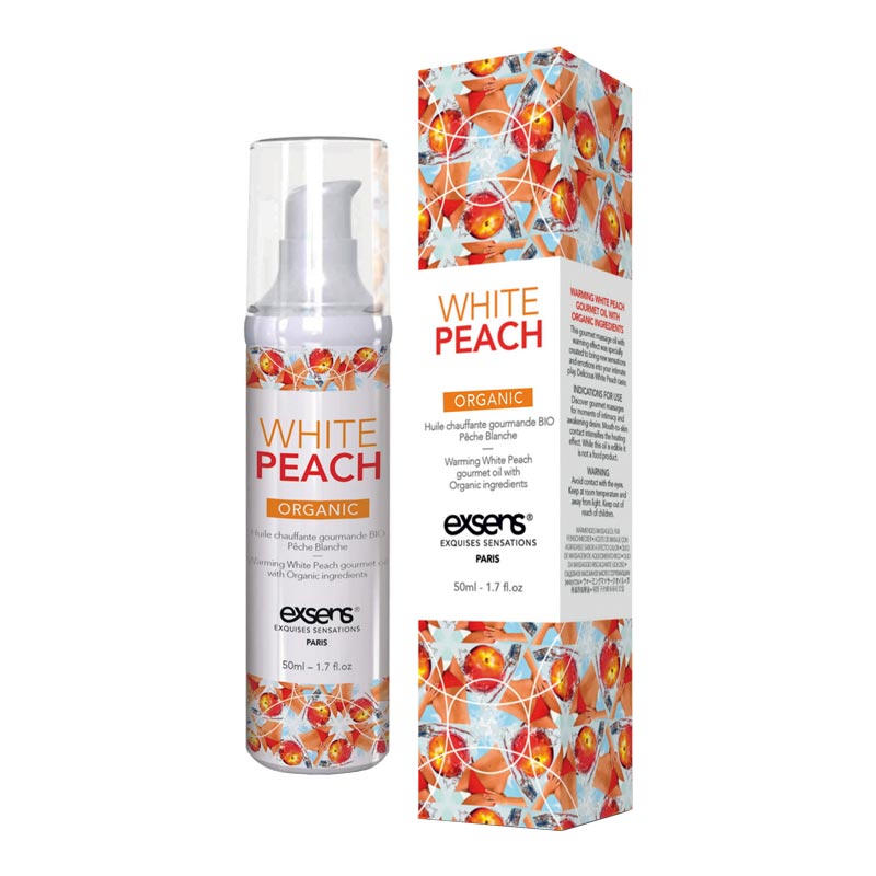 Huile de Massage Chauffante Bio Pêche