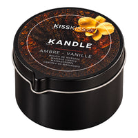 Bougie de massage KissKiss.ch Kandle - Ambre & Vanille