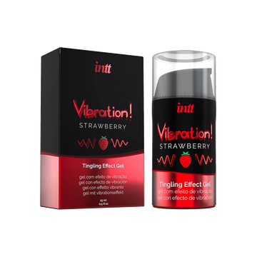 Gel stimulant effet vibrant à la fraise