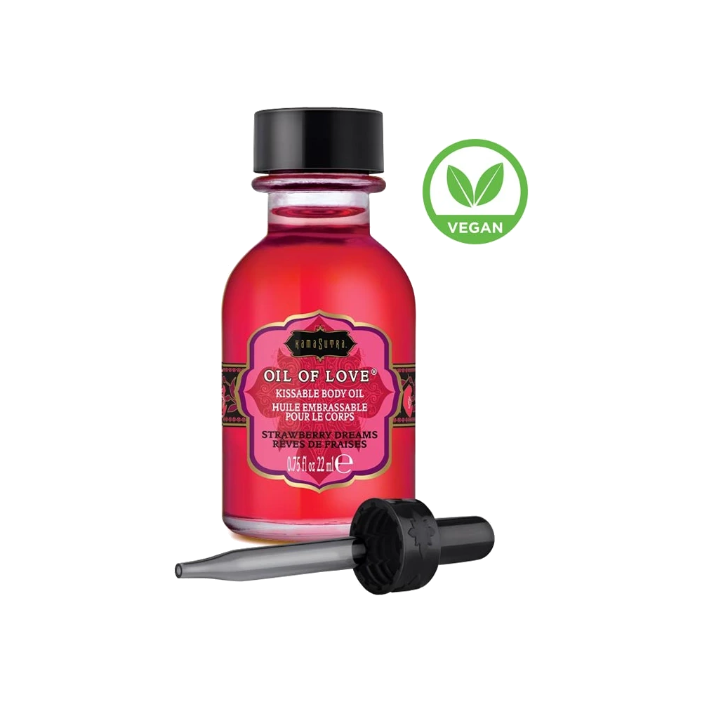 Huile de massage chauffante Rêves de Fraises