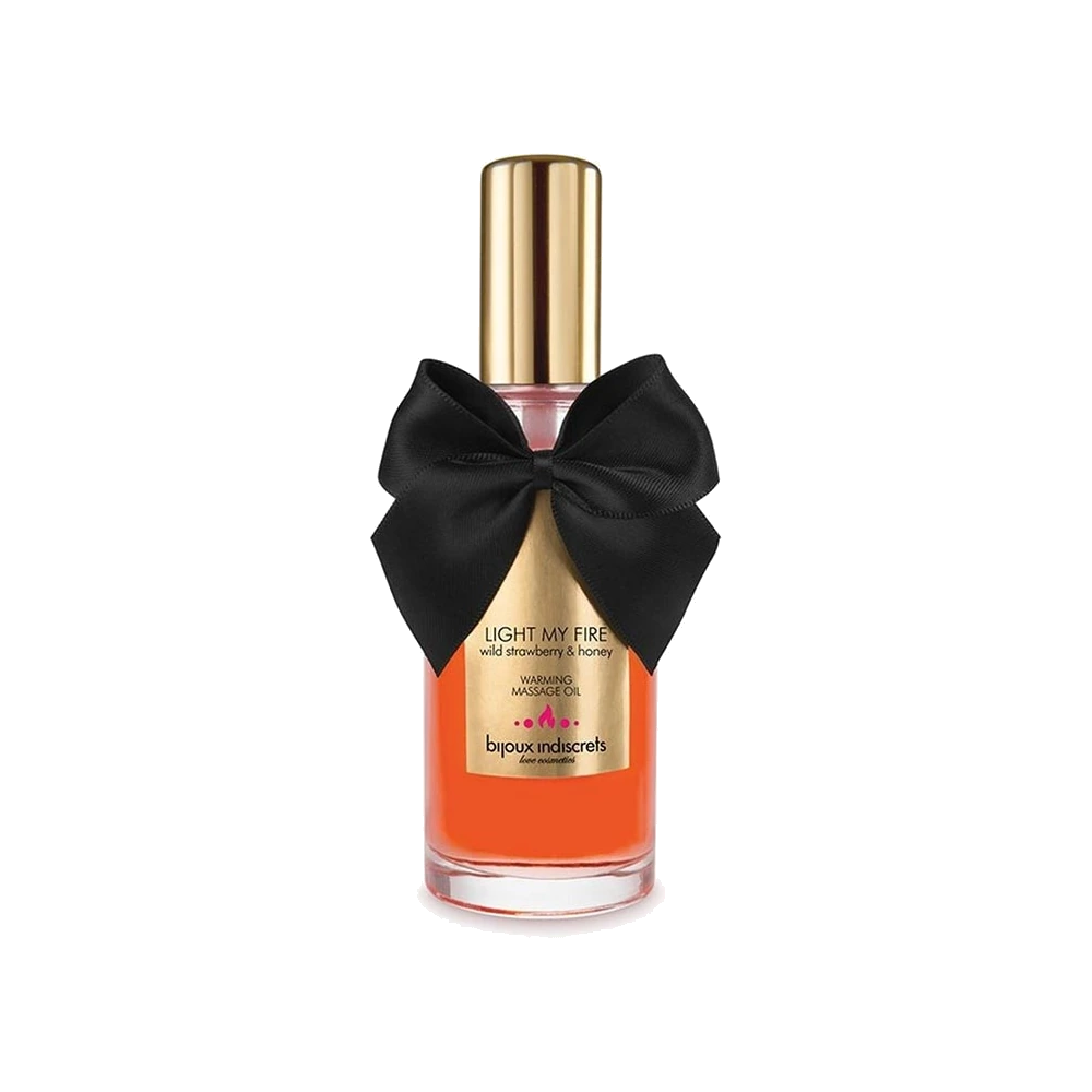 Huile de Massage Chauffante Fraise & Miel