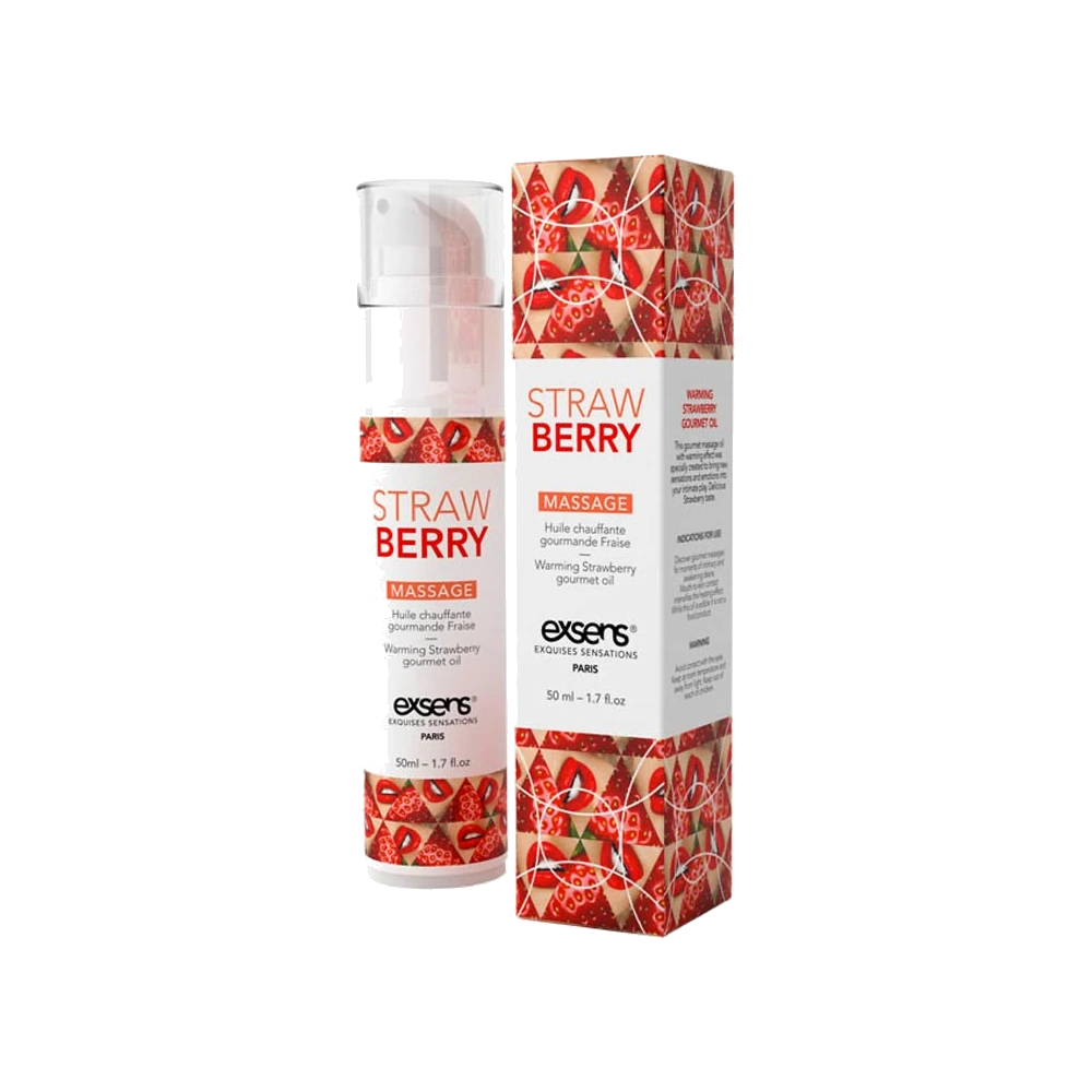 Huile de Massage Chauffante Saveur Fraise