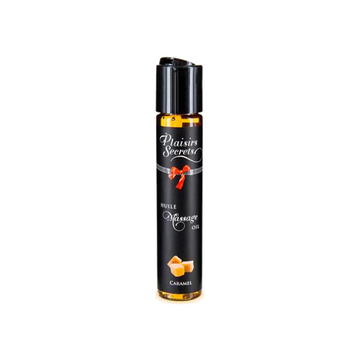Huile de massage comestible saveur caramel