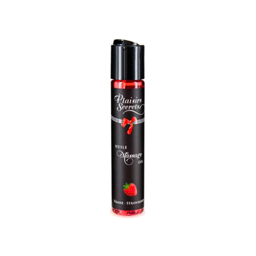 Huile de massage comestible goût fraise
