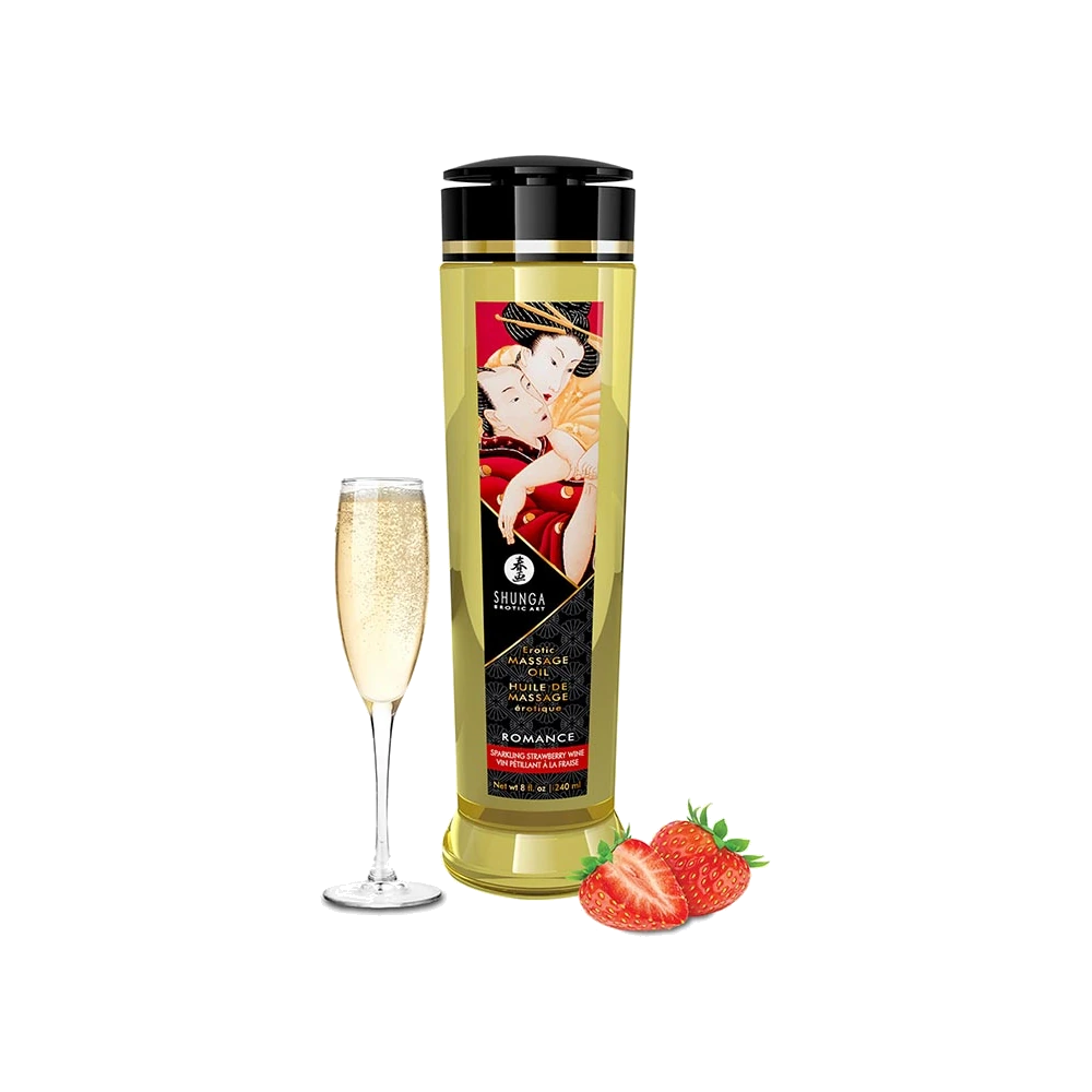 Huile de massage Romance Vin & Fraise
