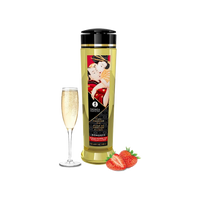 Shunga Massageöl Romance Wein & Erdbeere
