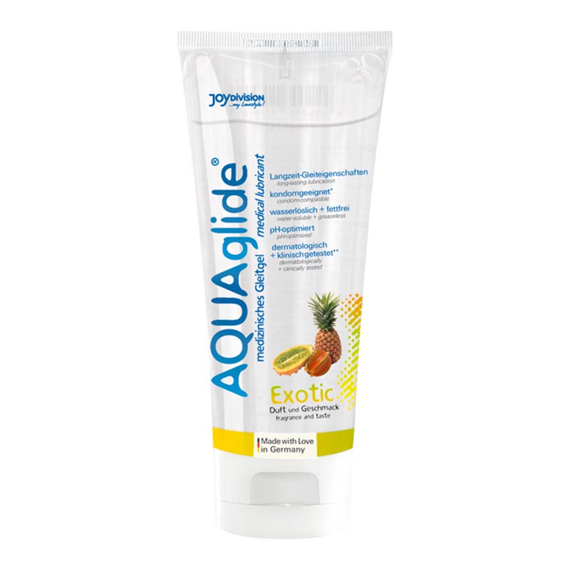 Lubrifiant AQUAglide saveur fruits exotiques 100 ml