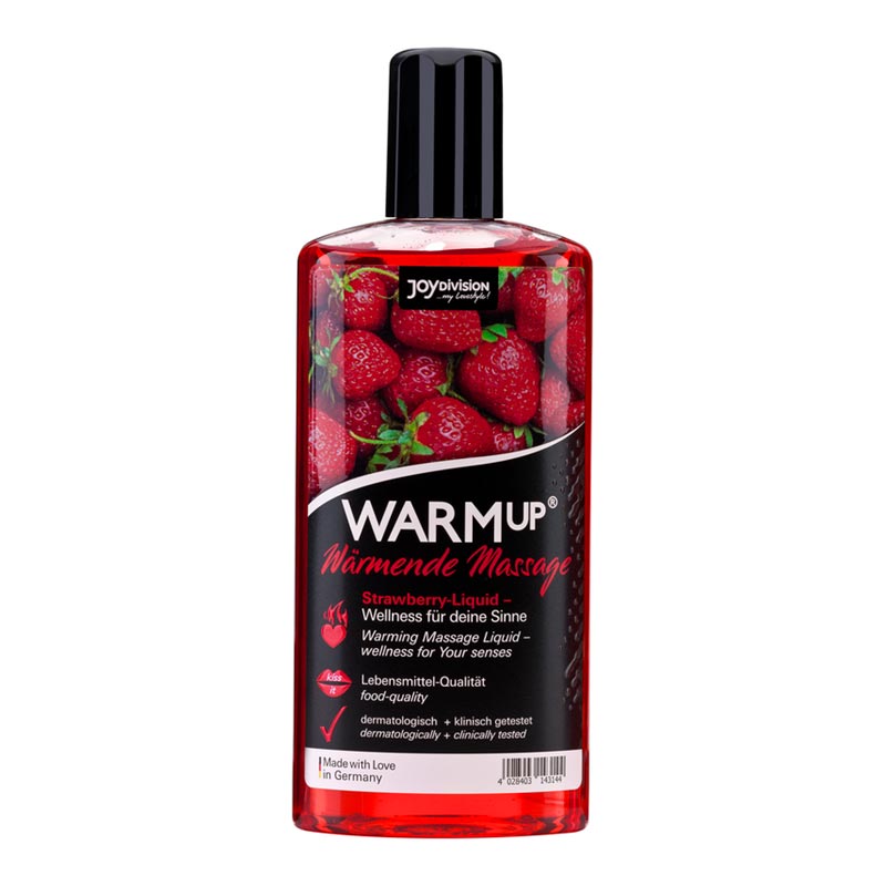 Huile de massage chauffante WARMup Fraise