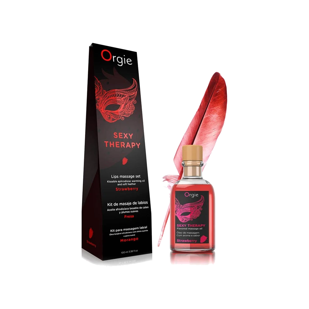 Coffret de Massage Chauffant & Plume Fraise