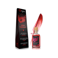 Orgie Warming Massage Kit & Strawberry Feather