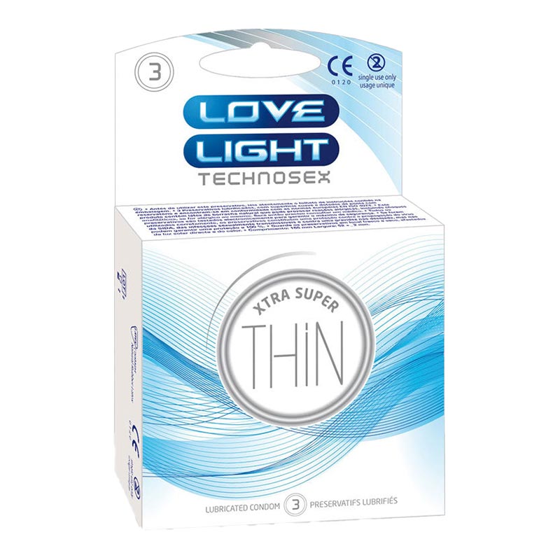 Préservatifs Ultra-Fins Technosex (3 pièces)