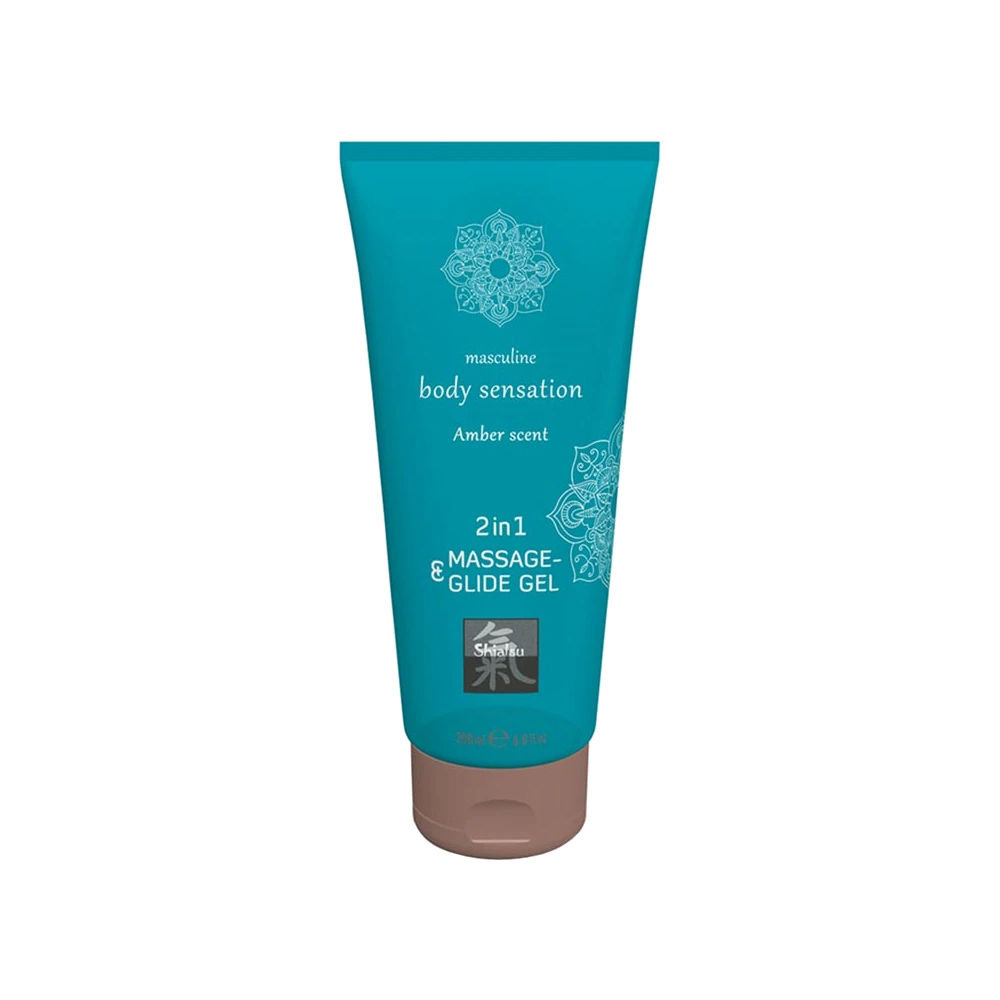 Gel de Massage et Lubrifiant 2-en-1 Ambre