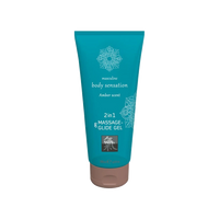 HOT Gel de Massage et Lubrifiant 2-en-1 Ambre