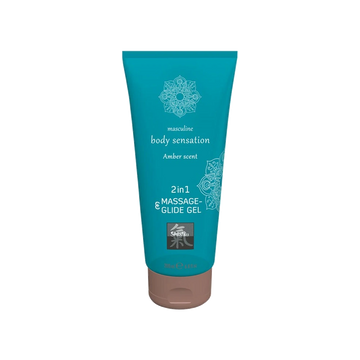 Gel de Massage et Lubrifiant 2-en-1 Ambre