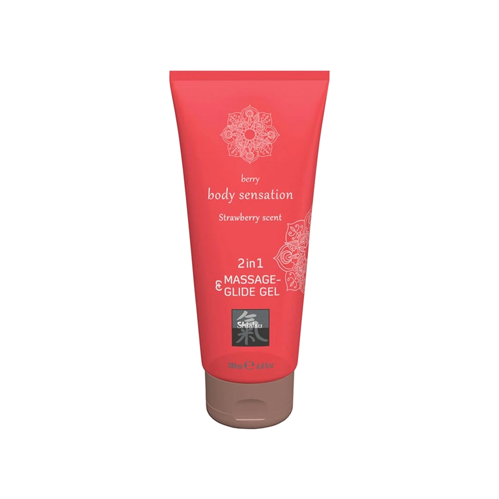 Gel de Massage et Lubrifiant HOT Fraise 200 ml